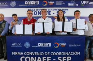 Tony Gali trabaja con Conafe por la calidad educativa en Puebla