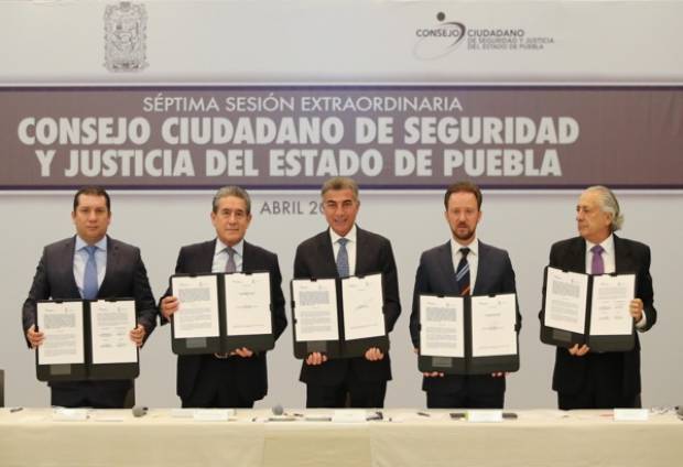 Autoridades estatales se reúnen con el Consejo Ciudadano de Seguridad de Puebla