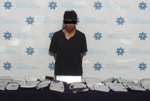 Ladrón fue detenido con 50 espejos de vehículos en Antigua Cementera