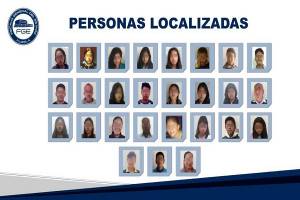 Fueron 27 personas localizadas por la FGE Puebla