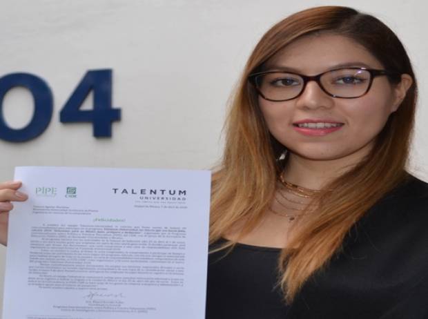 Estudiante de la BUAP es seleccionada en el programa Talentum-Universidad 2018