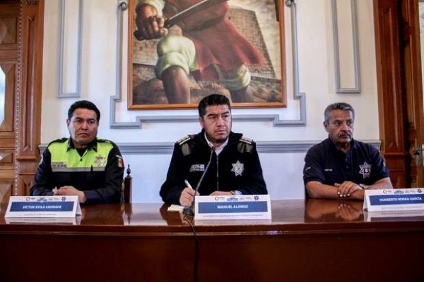 Mil 200 policías participan en el operativo Navidad Segura en Puebla