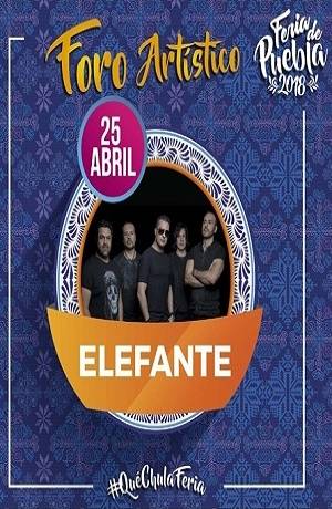 Feria de Puebla 2018: Elefante llega con su pop al Foro Artístico