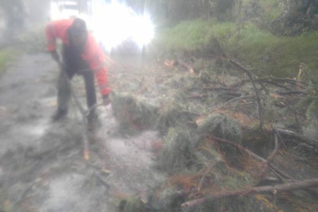 Hielo cubrió carreteras de municipios serranos en Puebla
