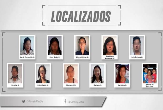 Dos menores extraviadas en Puebla ya vivían con sus novios
