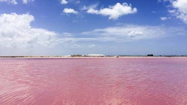 ¿Una playa rosa en México?