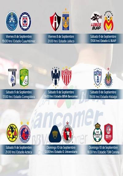 Liga MX: Conoce el resto de la J8 este fin de semana