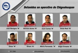 Prisión preventiva para 18 huachicoleros detenidos en Chignahuapan