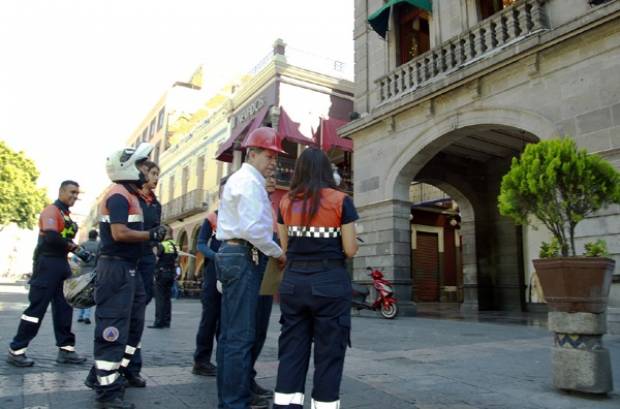 Ayuntamiento de Puebla realiza segundo simulacro de sismo 2018