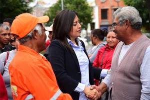 Claudia Rivera se reunió con trabajadores del Organismo de Limpia