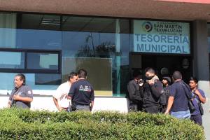 FGE Puebla toma las oficinas del Ayuntamiento de San Martín Texmelucan