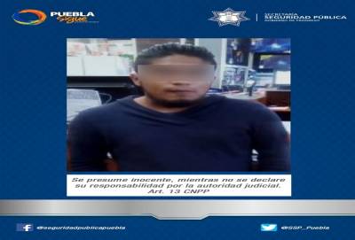 Policía capturó a ladrones tras operativos en Puebla