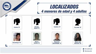 Fiscalía de Puebla ubicó ilesas a 8 personas reportadas como desaparecidas