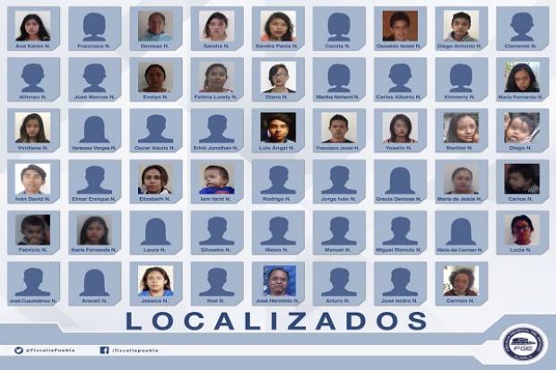 Localizan a 53 personas reportadas como desaparecidas en Puebla