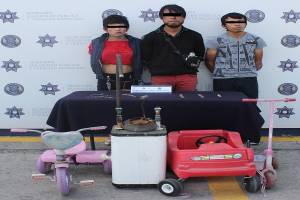 Cinco ladrones de viviendas fueron asegurados en Puebla