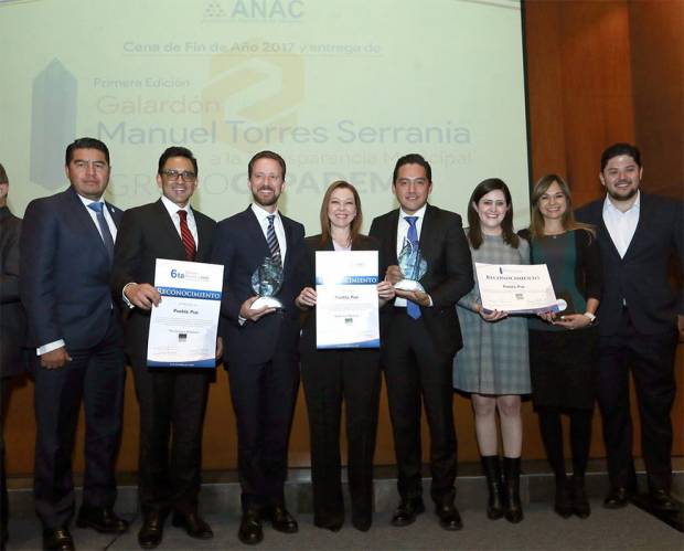 ANAC reconoce programas de transparencia de Puebla capital