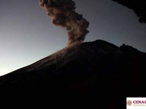 Así fue la impresionante explosión del volcán Popocatépetl