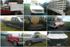 Policía de Puebla decomisó 12 vehículos para huachicoleo