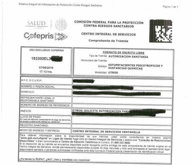 COFEPRIS da 9 permisos para uso de mariguana y analiza 345 solicitudes
