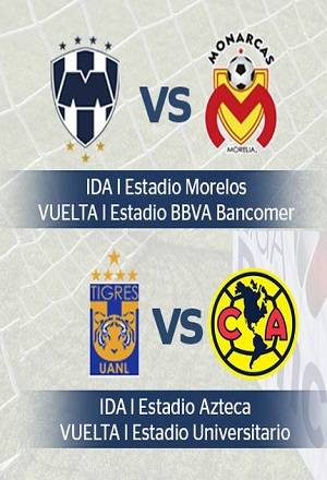 Monterrey-Monarcas y Tigres-América, conoce horario de semifinales