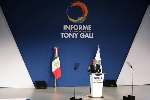 INE prohíbe difusión del informe de Tony Gali fuera de Puebla