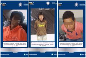 Cayeron tres ladrones en operativos de seguridad en Puebla