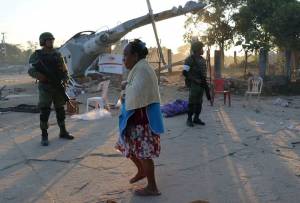 Identifican a 14 muertos, incluido un bebé, por caída de helicóptero en Oaxaca