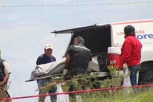 FOTOS: Hallan 5 cuerpos calcinados; fueron levantados en Huehuetlán