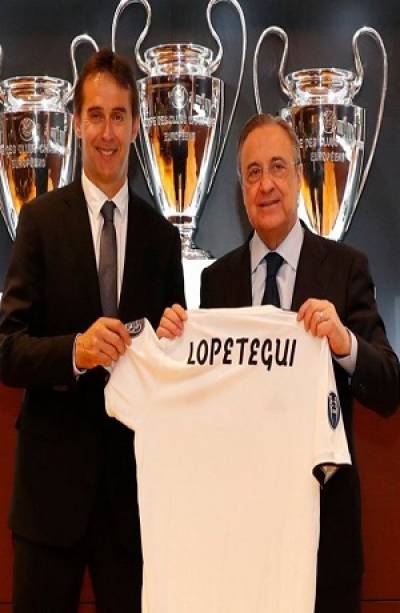 Julen Lopetegui fue presentado como nuevo DT del Real Madrid