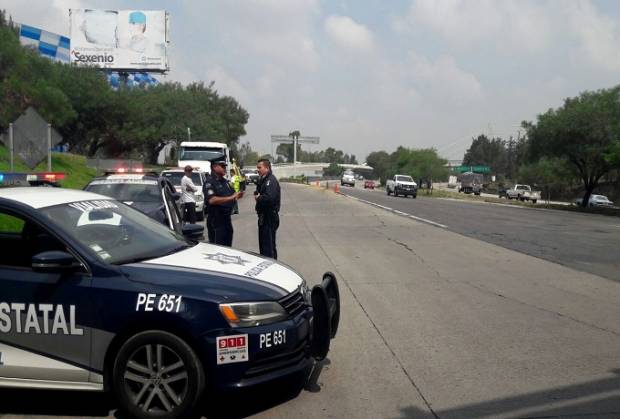Vialidad Estatal implementa Operativo Radar en bajo puente de la autopista México-Puebla