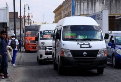 Regresa transporte público al Centro Histórico de Puebla tras sismo 19S