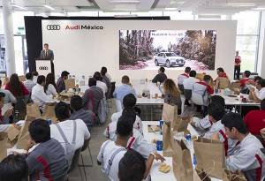 Presidente de Audi México se reúne con 5 mil trabajadores de la planta en Puebla