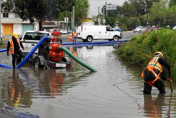 Atienden 23 puntos vulnerables de inundaciones en Puebla capital