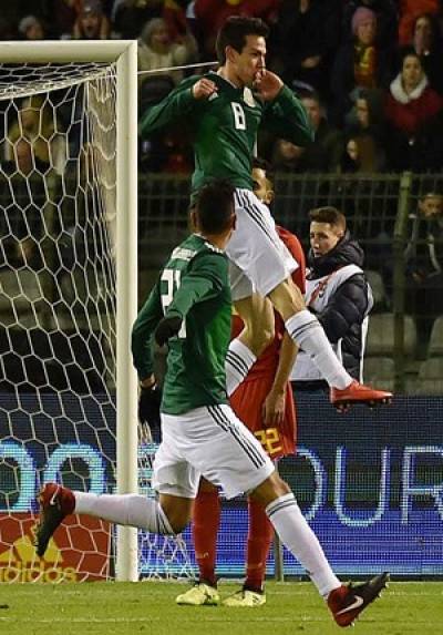México empató 3-3 ante Bélgica en juego amistoso