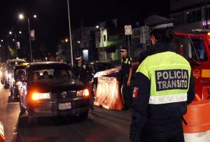 Seis vehículos fueron remitidos al corralón durante Alcoholímetro en Puebla