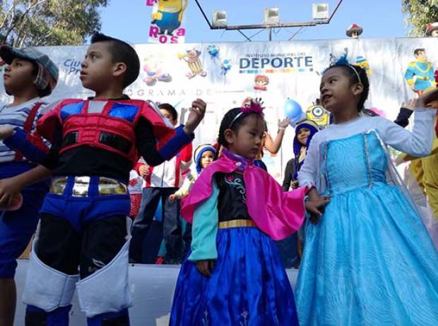 Más de mil 200 poblanos participan en el Festival de Activación Física del Día del Niño