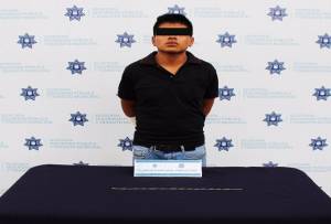 Ladrón de transeúntes fue asegurado en el centro de Puebla
