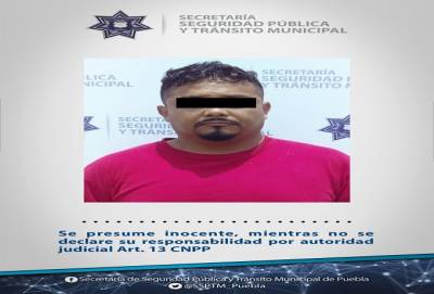 Cayó ladrón de vehículo tras balacera en Puebla; cómplices escaparon