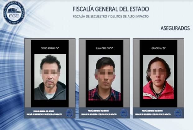 Rescatan en Puebla a mujer plagiada y capturan a tres secuestradores