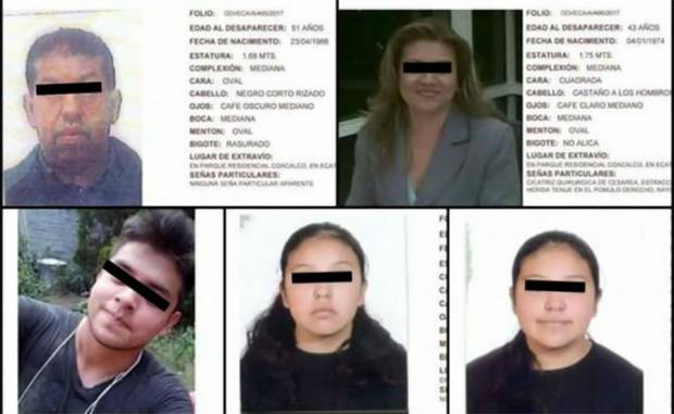 Ejecutan a cinco integrantes de una familia en Tultepec