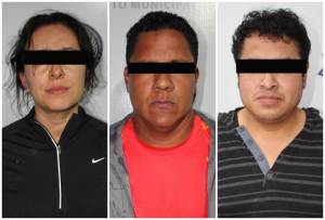Mujer y dos hombres, asegurados por robar vehículos en Puebla