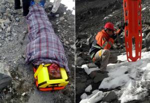 Alpinista sufre traumatismo al caer en el Citlaltépetl