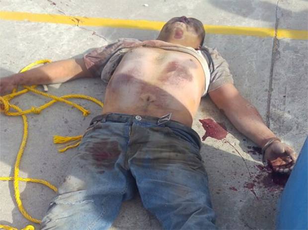 Linchan a ladrón de bicicleta en Juan C. Bonilla; lo colgaron de un tablero de básquetbol