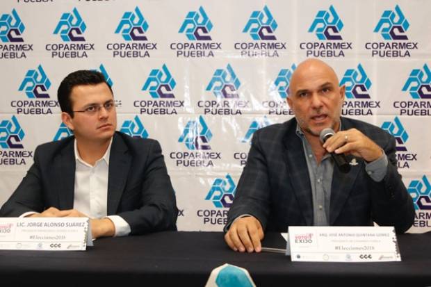 Coparmex Puebla se reunirá con aspirantes de los tres niveles de gobierno