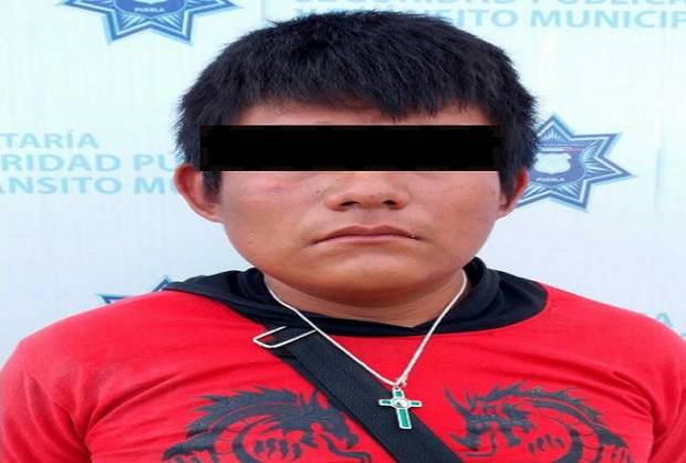 Asaltante de transeúntes fue detenido en el centro de Puebla