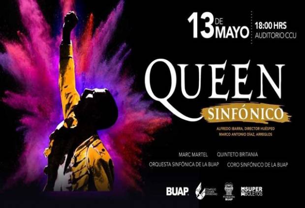 El CCU de la BUAP presenta el concierto “Queen sinfónico” el próximo 13 de mayo