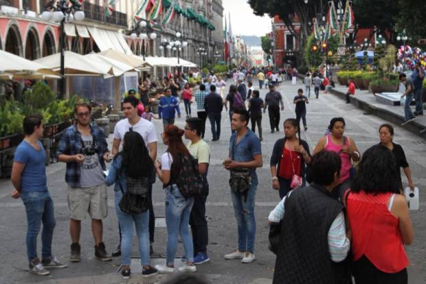 Ándale aumentó 12% el número de peatones en el Centro Histórico de Puebla