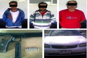 Sujetos en posesión de armas de fuego fueron detenidos en Chignahuapan