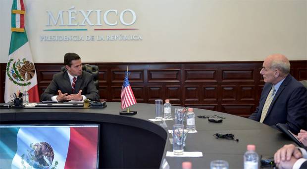 Kelly visita a Peña Nieto para tratar temas de seguridad