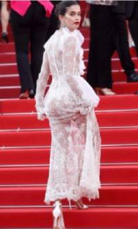 FOTOS: Sara Sampaio presumió trasero en Cannes